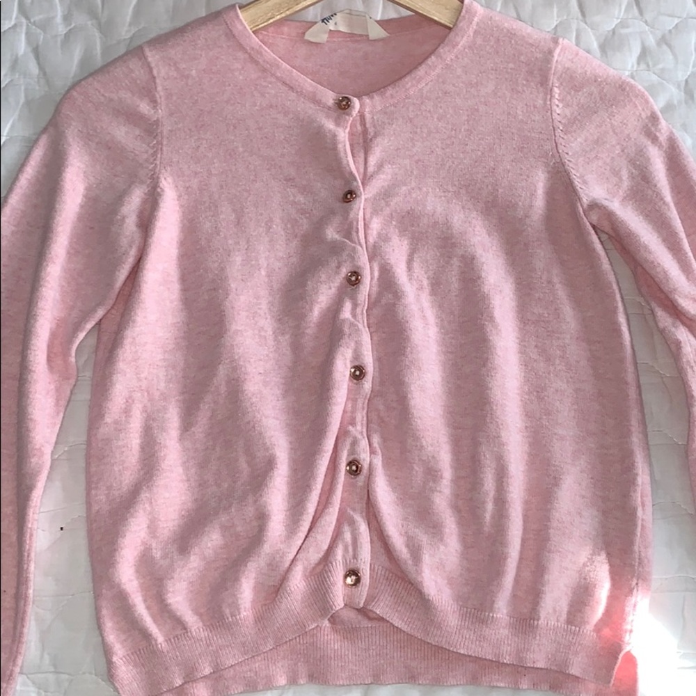 Bottom front Crew-Neck Cardi for Girls